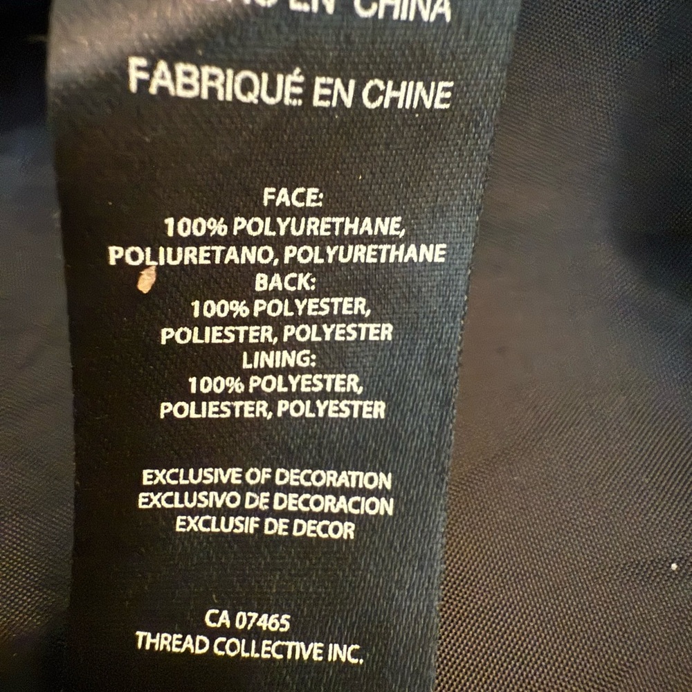 bebe Black Faux Leather Moto Jacket L - Picture 9 of 12
